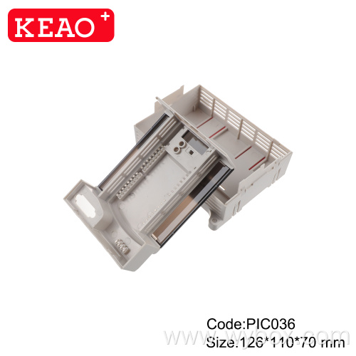 Surface mount junction box Din Rail electronic enclosure PIC036 industrial control box custom enclosure with 126*110*70mm